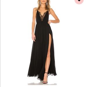 Michael Costello x REVOLVE Justin Gown in Black